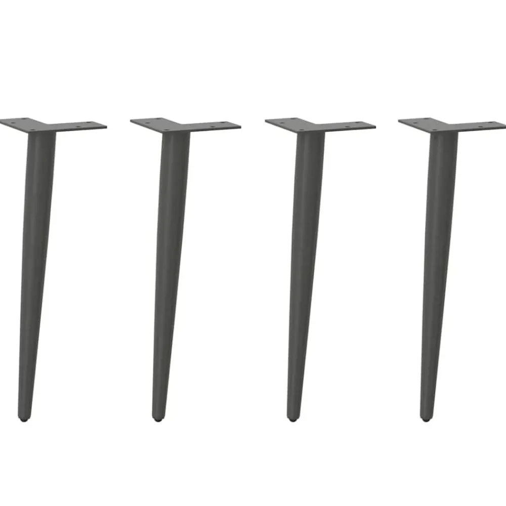 Salontafelpoten conische vorm 4 st 30-31 cm staal>vidaXL Clearance
