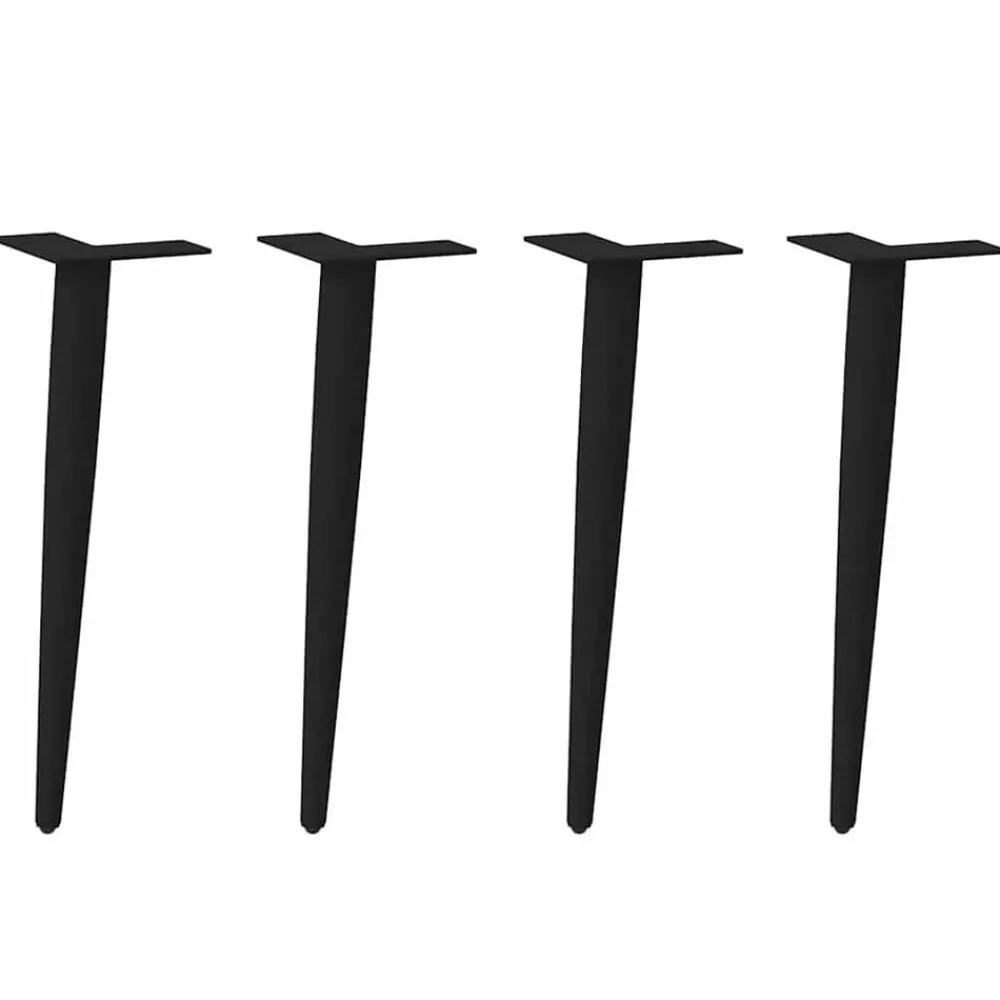 Salontafelpoten conische vorm 4 st 30-31 cm staal>vidaXL