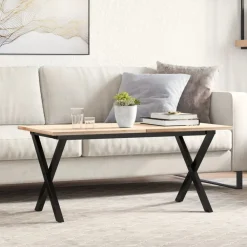 Tafelaccessoires*vidaXL Salontafelpoten X-frame 80x40x43 cm staal
