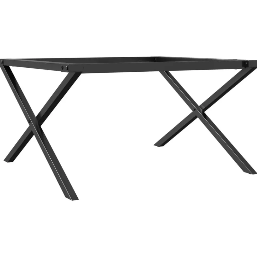 Tafelaccessoires*vidaXL Salontafelpoten X-frame 80x70x43 cm staal