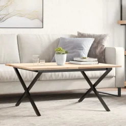 Tafelaccessoires*vidaXL Salontafelpoten X-frame 80x70x43 cm staal