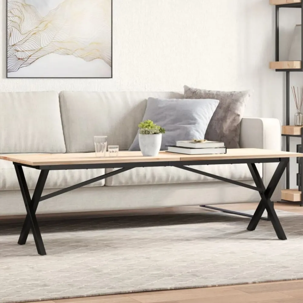 Tafelaccessoires*vidaXL Salontafelpoten X-frame 140x30x43 cm staal