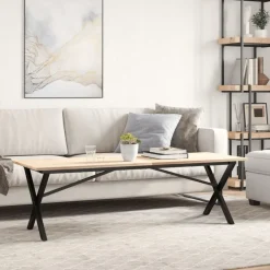 Tafelaccessoires*vidaXL Salontafelpoten X-frame 140x30x43 cm staal