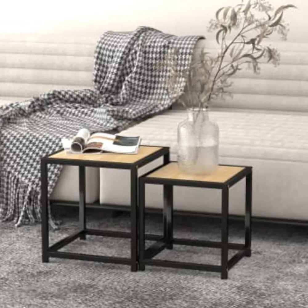 Salontafels 2 st MDF kleurig>vidaXL