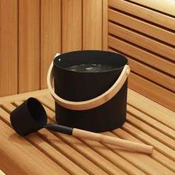 Sauna Accessoire Set 2 pcs Zwart>vidaXL Online