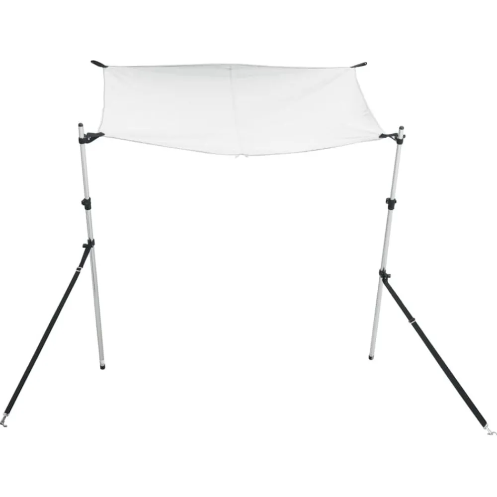Voertuigonderdelen & -Accessoires*vidaXL Schaduwdoek T-top 170x170x(115-183) cm Wit