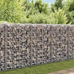 Tuinafscheidingen*vidaXL Schanskorf met deksels 100x30x30 cm gegalvaniseerd draad