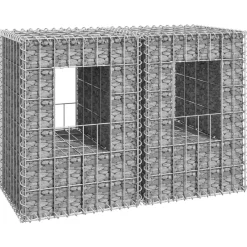 Schanskorf palen 2 st 40x40x60 cm ijzer>vidaXL Outlet