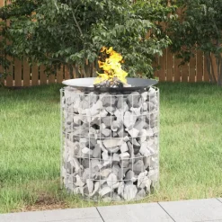 Haarden*vidaXL Schanskorf vuurplaats Ø 50 cm gegalvaniseerd ijzer