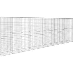 Schanskorfmuur met deksel 600x50x200 cm gegalvaniseerd staal>vidaXL Discount