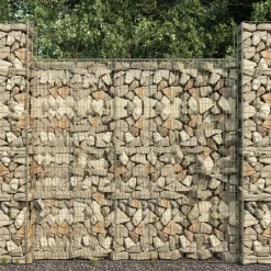 Schanskorfmuur met deksel 600x50x200 cm gegalvaniseerd staal>vidaXL Discount