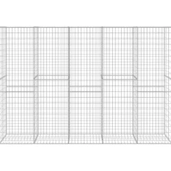 Schanskorfmuur met deksel 300x50x200 cm gegalvaniseerd staal><noscript><img width=