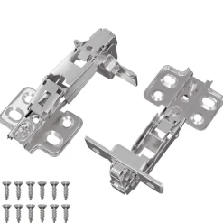 Bouwbeslag*vidaXL Scharnier 2 pcs Nikkel 139 x 64,1 x 10 mm IJzer