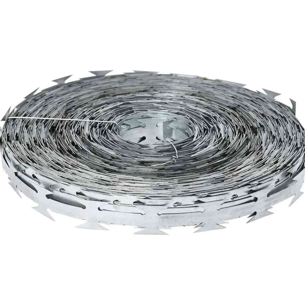 Bouwbeslag*vidaXL Scheermesdraad Zilver 5000 x 1,9 cm Gegalvaniseerd staal