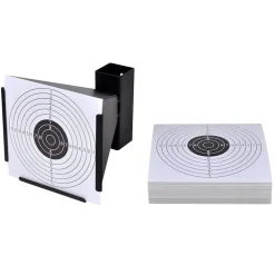 Buitensport*vidaXL Schietkast trechtervormig met 100 papieren targets 14 cm