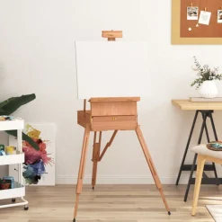 Kantoorartikelen*vidaXL Schildersezel 81x121x173 cm massief beukenhout