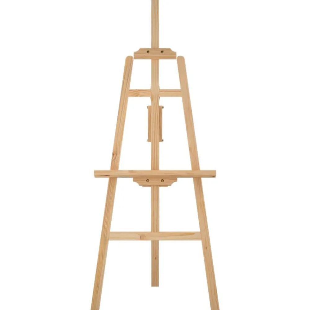 Kantoorartikelen*vidaXL Schildersezel 53,5x95x127 cm massief grenenhout Naturel