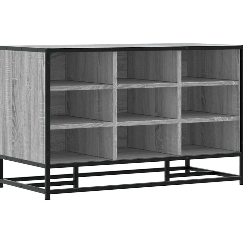 Schoenenbank 84x40x53,5 cm bewerkt hout en metaal>vidaXL Online