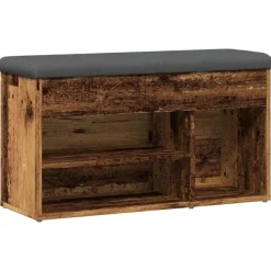 Bankjes*vidaXL Schoenenbank 82x32x45,5 cm bewerkt hout kleurig Oud hout