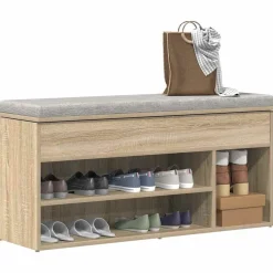Huishoudelijke Benodigdheden*vidaXL Schoenenbank 102x30,5x45 cm bewerkt hout kleurig Sonoma eiken