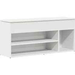 Huishoudelijke Benodigdheden*vidaXL Schoenenbank 102x30,5x45 cm bewerkt hout Wit