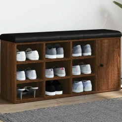 Schoenenbank 102x32x50 cm bewerkt hout>vidaXL Clearance