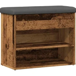 Bankjes*vidaXL Schoenenbank 62x32x50 cm bewerkt hout kleurig Oud hout