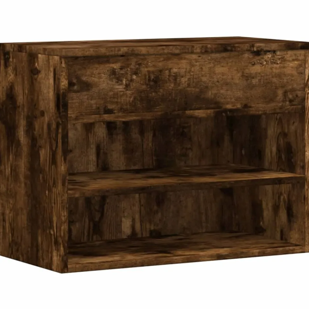 Huishoudelijke Benodigdheden*vidaXL Schoenenbank 60x30x45 cm bewerkt hout kleurig Gerookt eiken