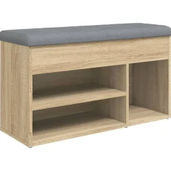 Schoenenbank 82x32x45,5 cm bewerkt hout kleurig>vidaXL New
