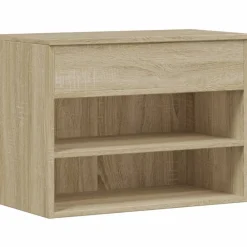 Schoenenbank 60x30x45 cm bewerkt hout kleurig>vidaXL Outlet
