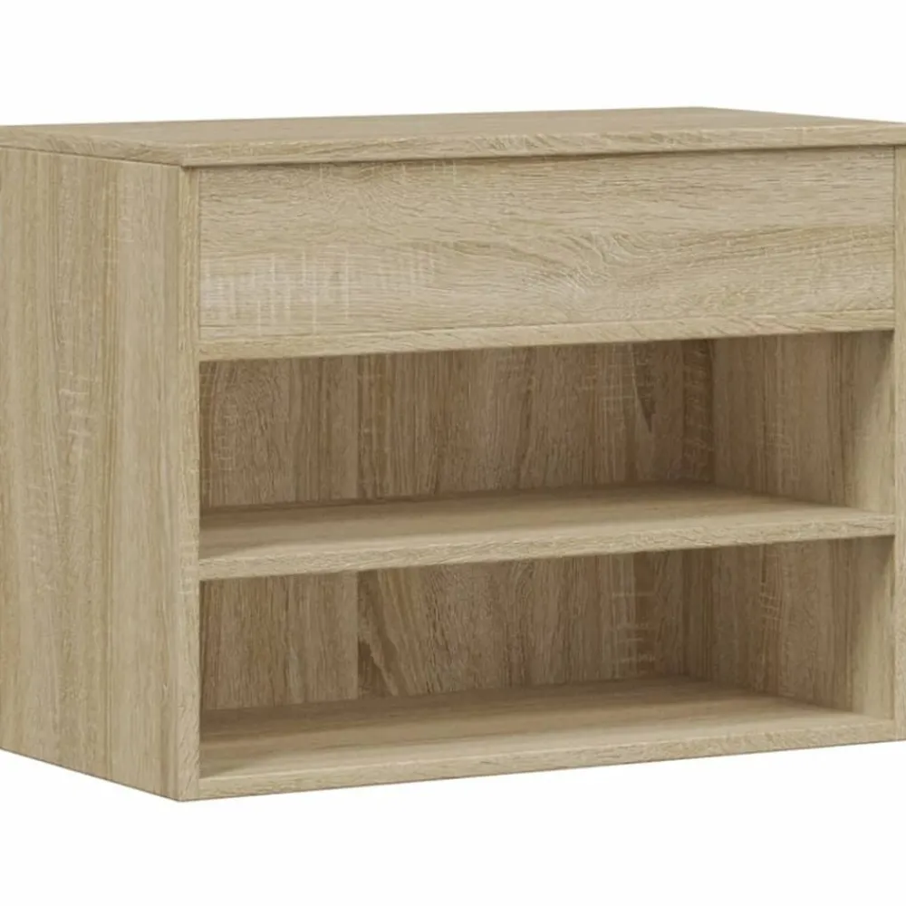 Schoenenbank 60x30x45 cm bewerkt hout kleurig>vidaXL Outlet