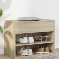 Schoenenbank 60x30x45 cm bewerkt hout kleurig>vidaXL Outlet
