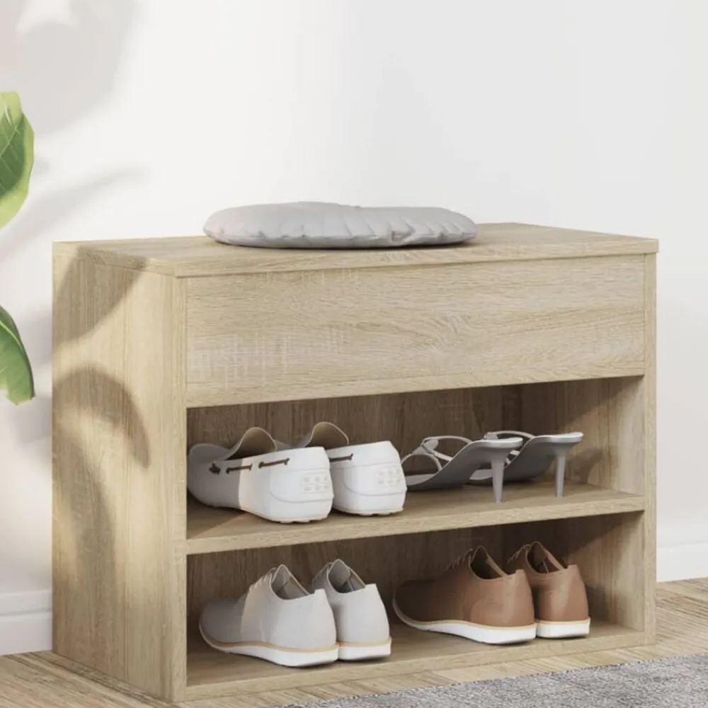 Schoenenbank 60x30x45 cm bewerkt hout kleurig>vidaXL Outlet