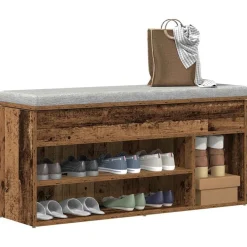 Schoenenbank 102x30,5x45 cm bewerkt hout kleurig>vidaXL Hot