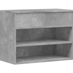 Huishoudelijke Benodigdheden*vidaXL Schoenenbank 60x30x45 cm bewerkt hout Betongrijs
