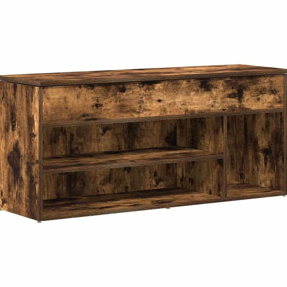 Huishoudelijke Benodigdheden*vidaXL Schoenenbank 102x30,5x45 cm bewerkt hout kleurig Gerookt eiken