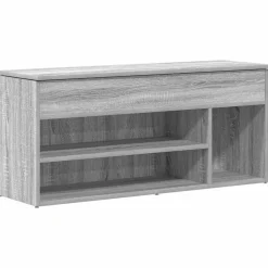 Schoenenbank 102x30,5x45cm bewerkt hout eikenkleur>vidaXL New