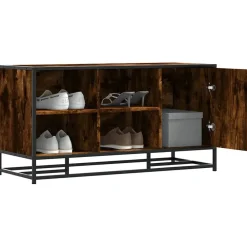 Schoenenbank 100x40x53,5cm bewerkt hout en metaal>vidaXL New
