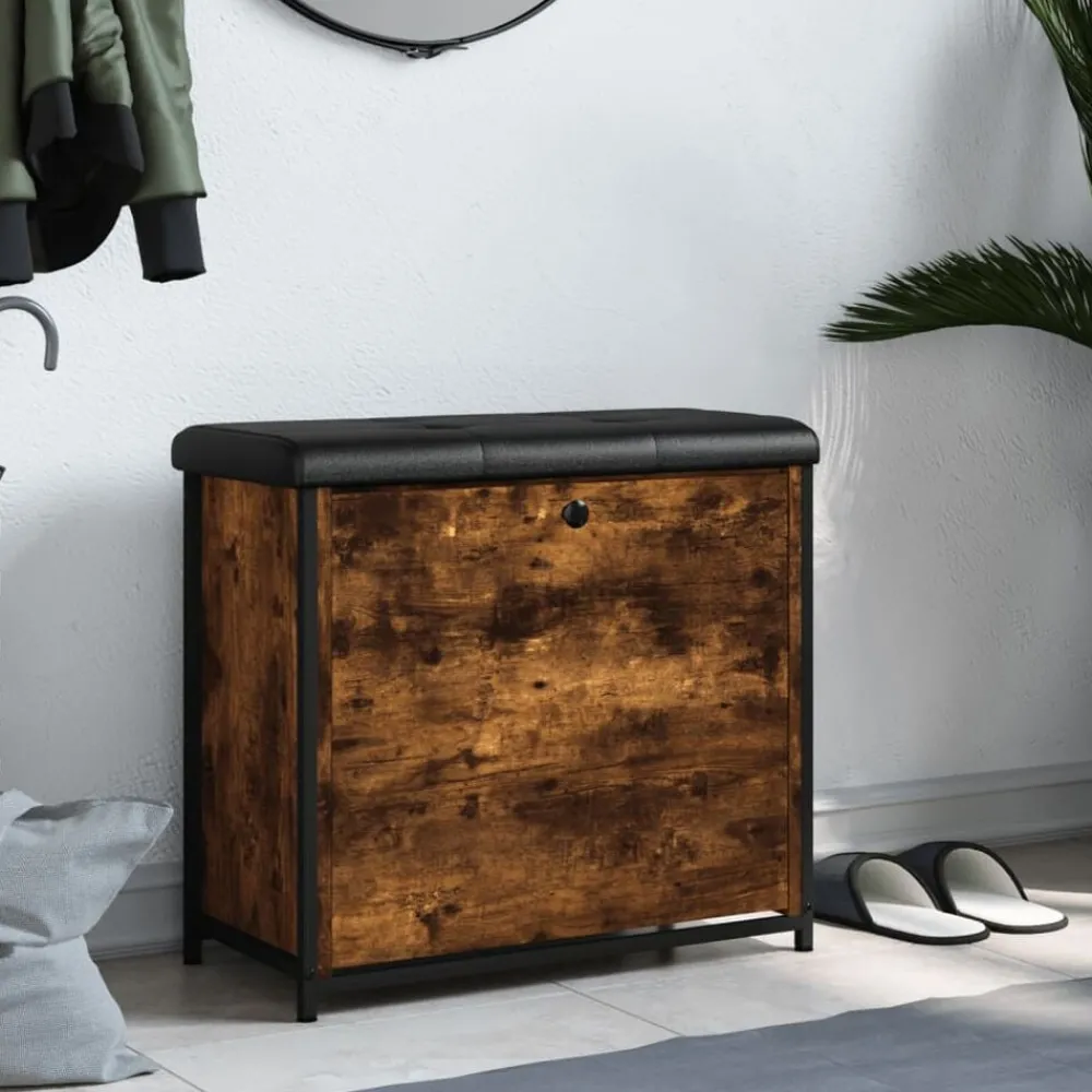 Schoenenbankje met klaplade 62x32x56 cm kleurig>vidaXL Clearance