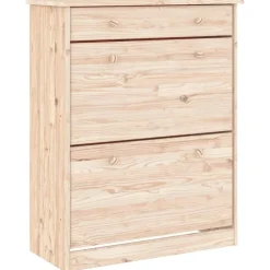 Huishoudelijke Benodigdheden*vidaXL Schoenenkast ALTA 77x35x96 cm massief grenenhout Naturel
