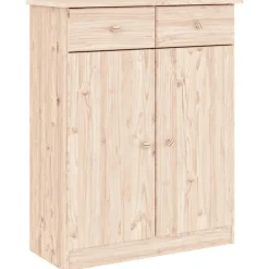Huishoudelijke Benodigdheden*vidaXL Schoenenkast ALTA 77x35x96 cm massief grenenhout Naturel