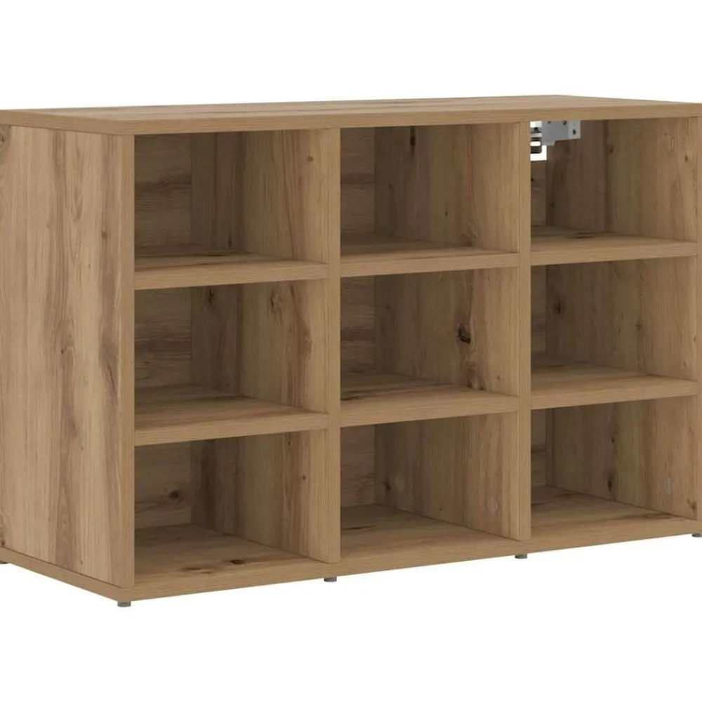 Schoenenkast Artisan Eiken 77,5 x 30 x 51 cm Bewerkt hout>vidaXL Best
