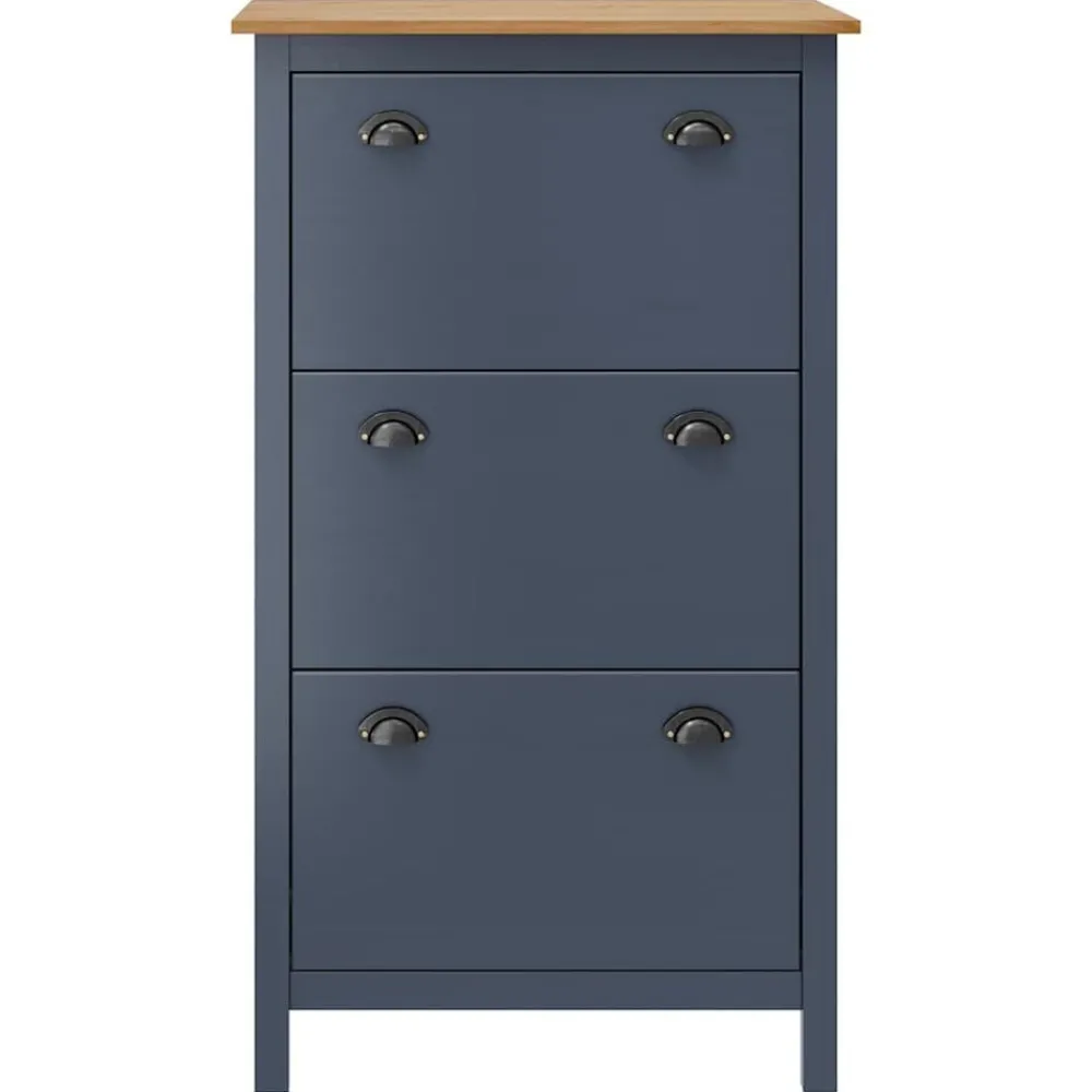 Schoenenkast Hill 72x35x124 cm massief grenenhout>vidaXL Outlet