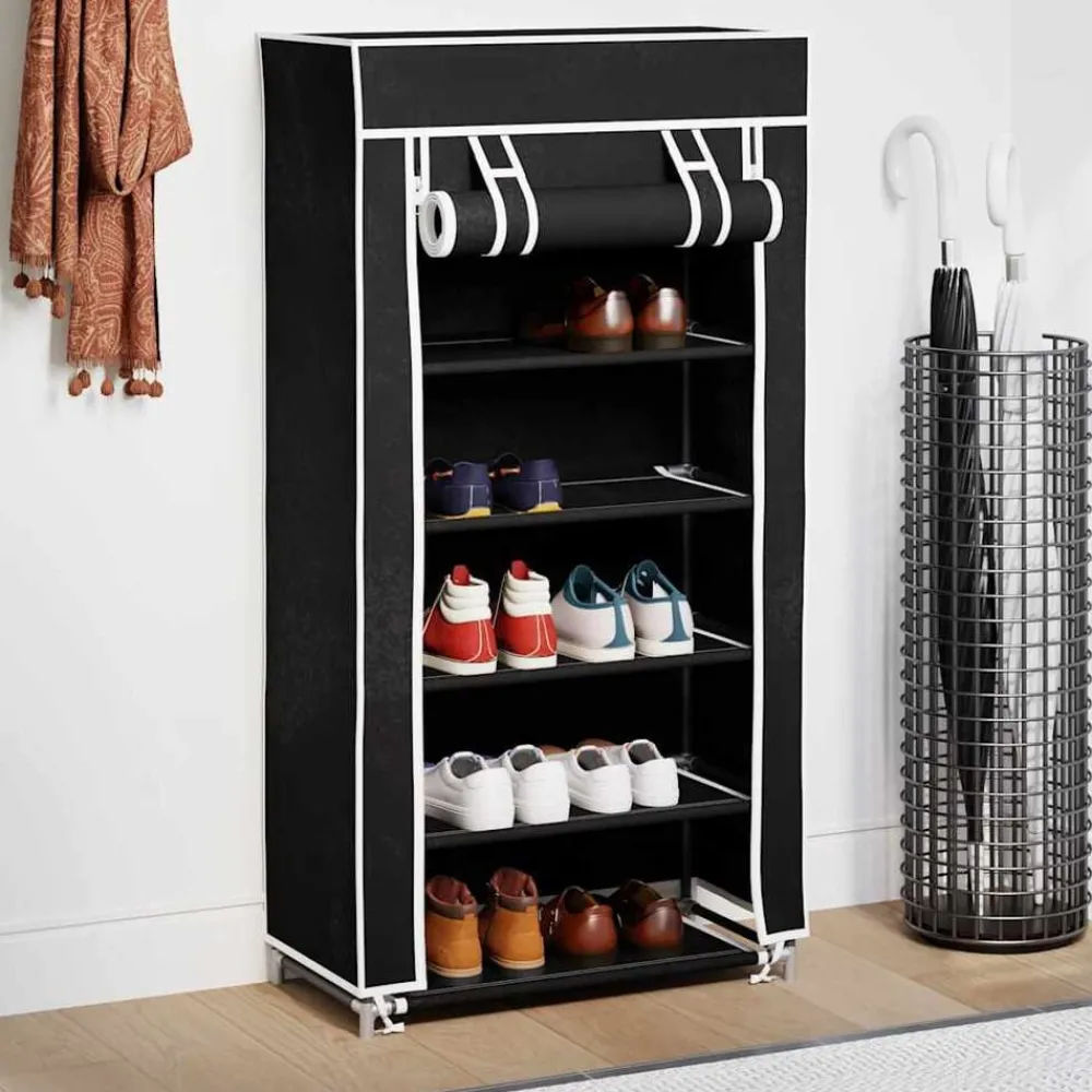 Schoenenkast met hoes 58x28x106 stof>vidaXL Online