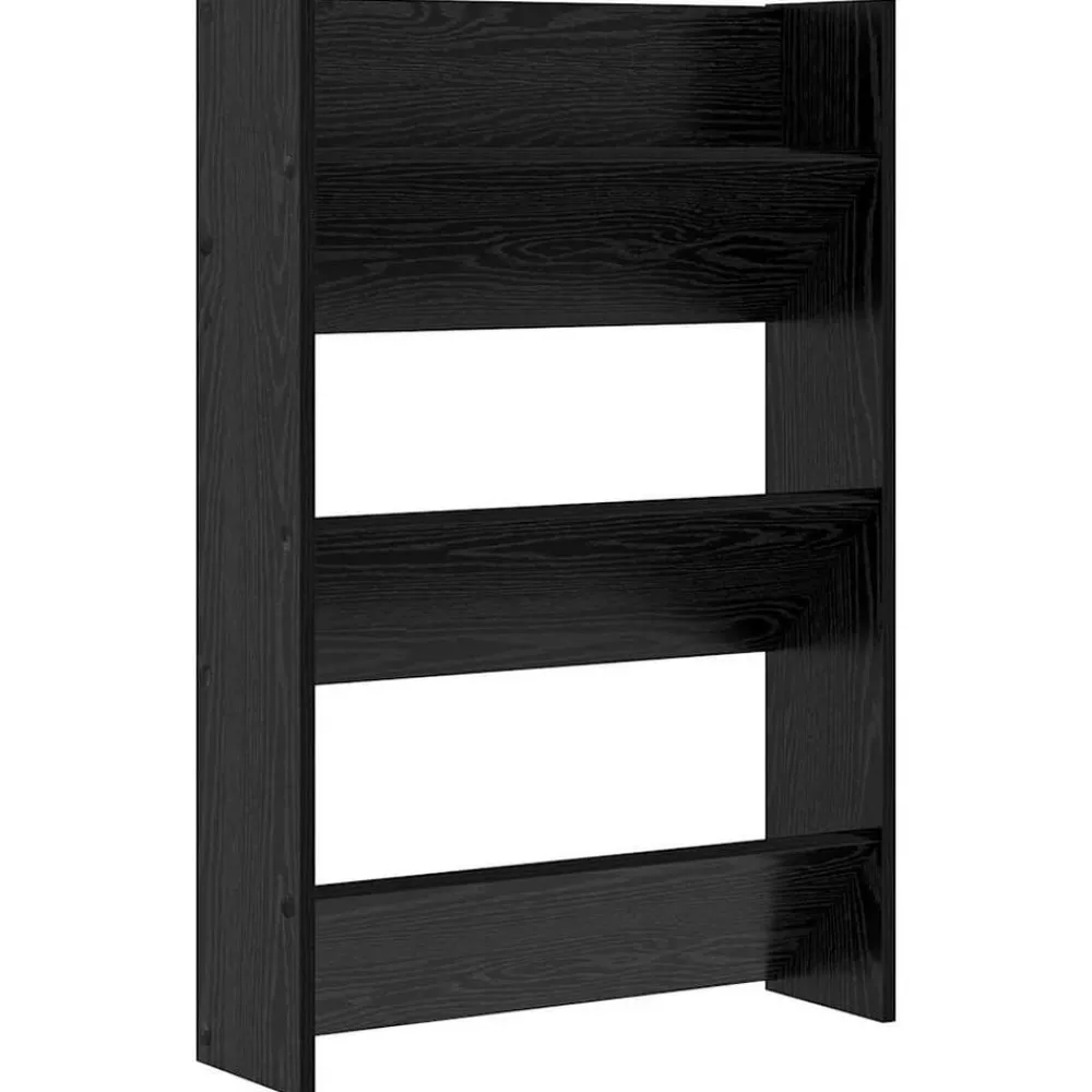Huishoudelijke Benodigdheden*vidaXL Schoenenkast met plank 60 x 18 x 90 cm Bewerkt hout Zwart eiken