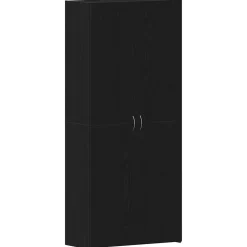 Schoenenkast met plank Zwart 80 x 35.5 x 180 cm Bewerkt hout>vidaXL New