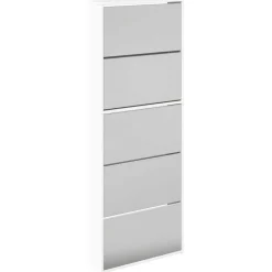 Schoenenkast met spiegel 5-laags 63x17x169,5 cm>vidaXL Online