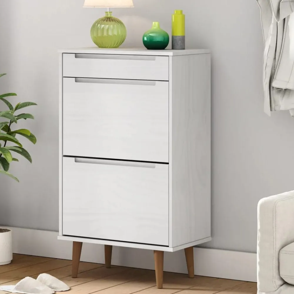 Schoenenkast MOLDE 59,5x35x103 cm massief grenenhout>vidaXL Outlet