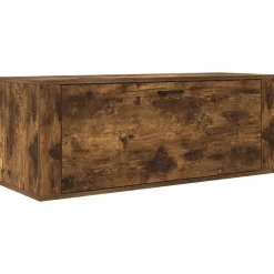 Huishoudelijke Benodigdheden*vidaXL Schoenenkast wandgemonteerd 100x35x38 cm bewerkt hout eiken Gerookt eiken