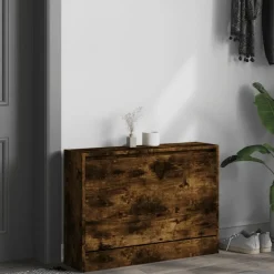Schoenenkast 80x21x57 cm bewerkt hout kleurig><noscript><img width=